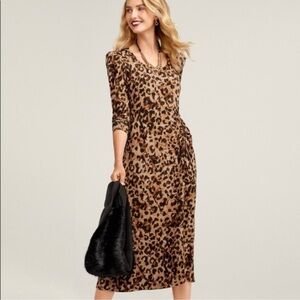 XL Cabi Leopard Dress